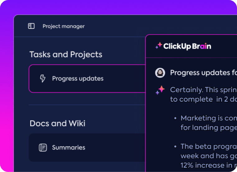 Automate project summaries and updates